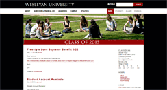 Desktop Screenshot of classof2015.blogs.wesleyan.edu