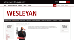 Desktop Screenshot of magazine.wesleyan.edu