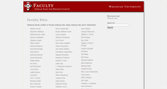 Desktop Screenshot of faculty.wesleyan.edu