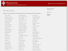 Tablet Screenshot of faculty.wesleyan.edu