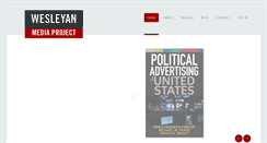 Desktop Screenshot of mediaproject.wesleyan.edu