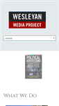 Mobile Screenshot of mediaproject.wesleyan.edu