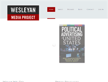 Tablet Screenshot of mediaproject.wesleyan.edu