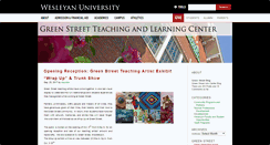 Desktop Screenshot of greenstreet.blogs.wesleyan.edu