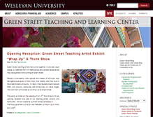 Tablet Screenshot of greenstreet.blogs.wesleyan.edu
