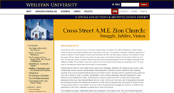 Desktop Screenshot of crossstreetchurch.site.wesleyan.edu