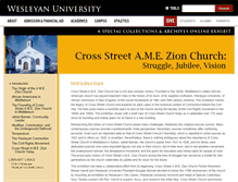 Tablet Screenshot of crossstreetchurch.site.wesleyan.edu