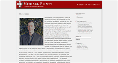 Desktop Screenshot of mprinty.site.wesleyan.edu