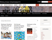Tablet Screenshot of newsletter.blogs.wesleyan.edu