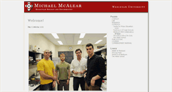 Desktop Screenshot of mmcalear.faculty.wesleyan.edu