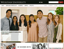Tablet Screenshot of cascadewww.wesleyan.edu