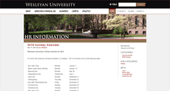 Desktop Screenshot of hrnewsletter.blogs.wesleyan.edu