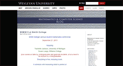 Desktop Screenshot of mathcs.blogs.wesleyan.edu