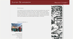 Desktop Screenshot of lnussdorfer.faculty.wesleyan.edu