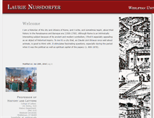 Tablet Screenshot of lnussdorfer.faculty.wesleyan.edu