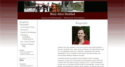 Desktop Screenshot of mahaddad.faculty.wesleyan.edu