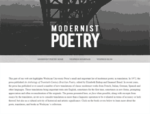 Tablet Screenshot of modernistpoetry.site.wesleyan.edu