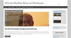 Desktop Screenshot of africa.blogs.wesleyan.edu