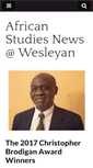 Mobile Screenshot of africa.blogs.wesleyan.edu