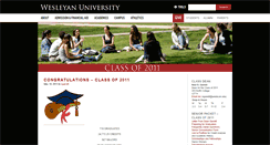 Desktop Screenshot of classof2011.blogs.wesleyan.edu