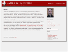 Tablet Screenshot of jmcguire.faculty.wesleyan.edu