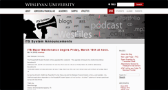 Desktop Screenshot of itsinfo.blogs.wesleyan.edu
