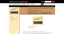 Desktop Screenshot of douglascannon.site.wesleyan.edu