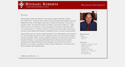 Desktop Screenshot of mroberts.faculty.wesleyan.edu