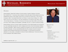Tablet Screenshot of mroberts.faculty.wesleyan.edu