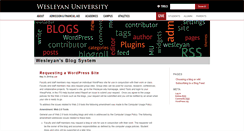 Desktop Screenshot of blogs.wesleyan.edu