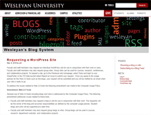 Tablet Screenshot of blogs.wesleyan.edu