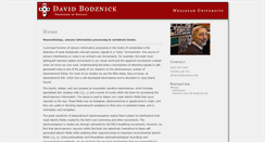 Desktop Screenshot of dbodznick.faculty.wesleyan.edu